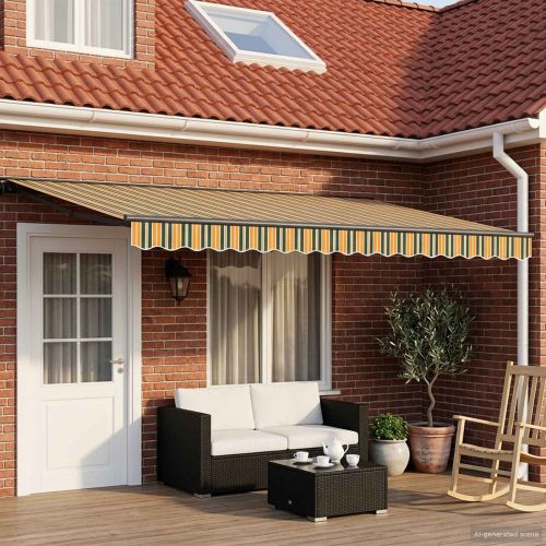 Електрически разтегателен навес 5 × 3,5 m