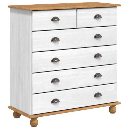 Шкаф с чекмеджета с чекмедже ASKIM Бяло 91 x 40 x 95,5 см
