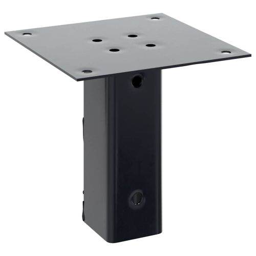 Основи за стълбове квадрат 4 бр прахово боядисана стомана