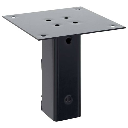 Основи за стълбове квадрат 12 бр прахово боядисана стомана