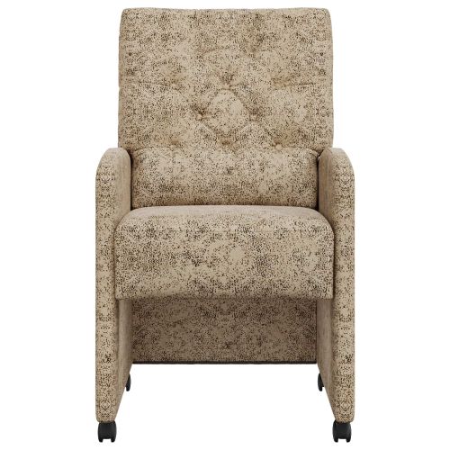 Столове с Колела с колела 2 pcs Светлосиво 58 x 67 x 97 см