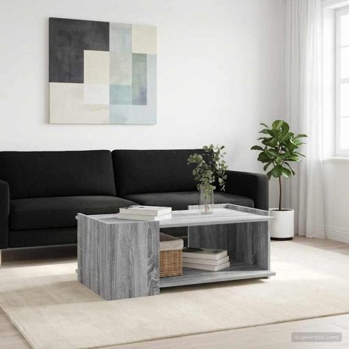 Масичка за кафе Сива сонома 90 x 50 x 33 см Инженерна дървесина