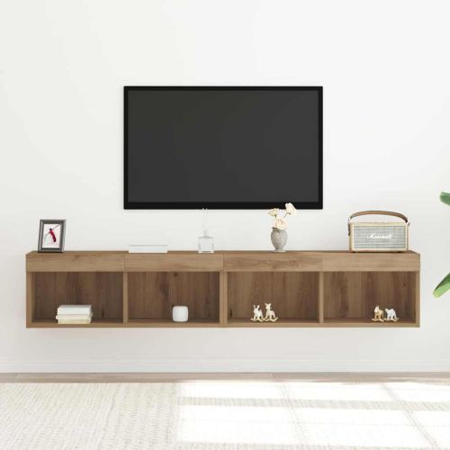 Комплект ТВ шкаф 2 pcs Дъб 80 x 30 x 30 см Инженерно дърво