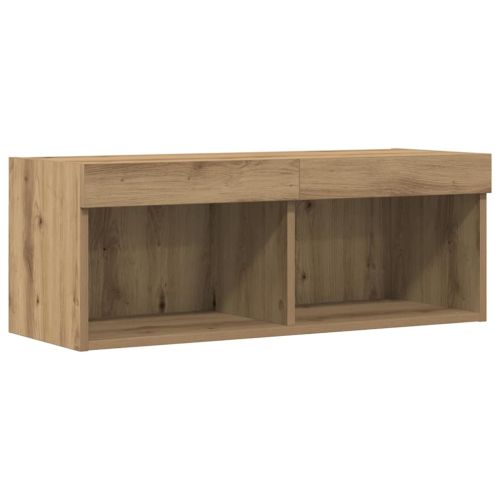 Комплект ТВ шкаф 2 pcs Дъб 80 x 30 x 30 см Инженерно дърво