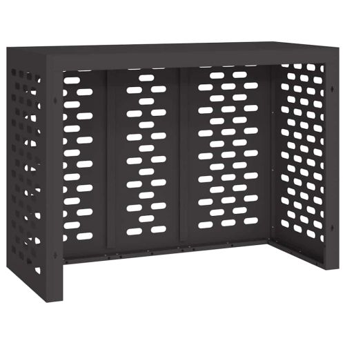 Покритие за климатик Черно 110 x 50 x 80 cm Стомана