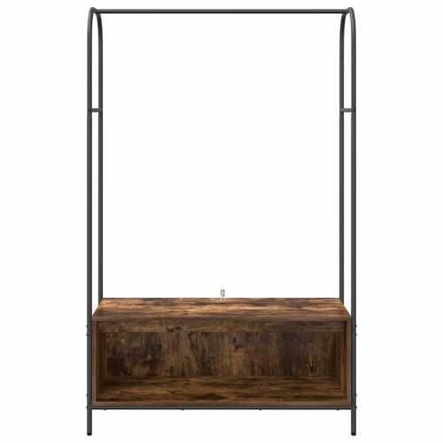 Държач за дрехи Кафяв дъб 100 x 44 x 160 см Инженерно дърво