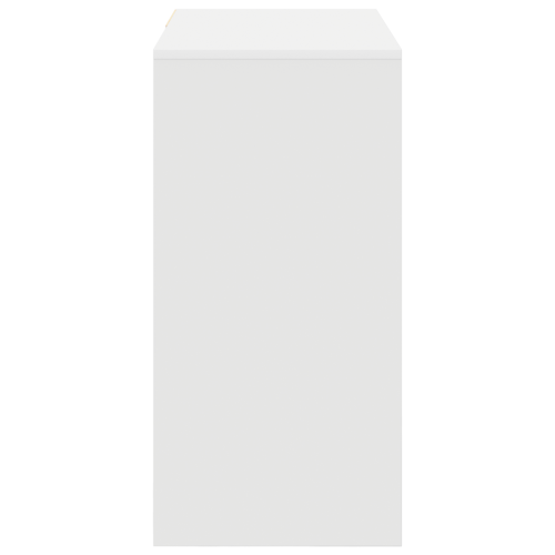 Бюро с чекмедже Бяло 90 x 37.5 x 75 см Инженерно дърво