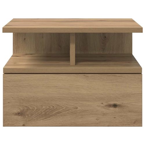 Плаваща нощно шкафче 2 pcs Дъб 40 x 31 x 28 см Инженерно дърво