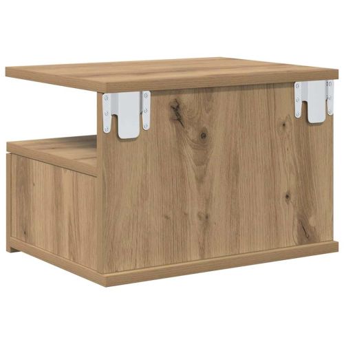 Плаваща нощно шкафче 2 pcs Дъб 40 x 31 x 28 см Инженерно дърво