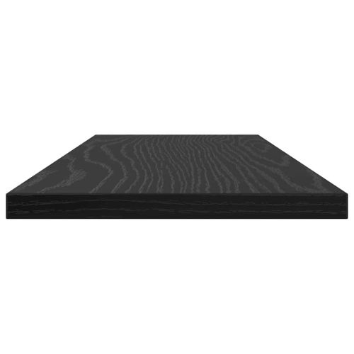 Етажерка Борд 4 pcs Черен 60 x 20 x 1,5 cm Инженерно дърво