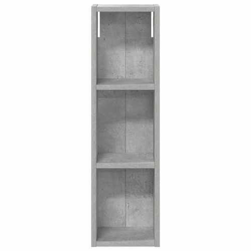Банен стенен шкаф с рафт Бетонно Сиво 20 x 14 x 70 см