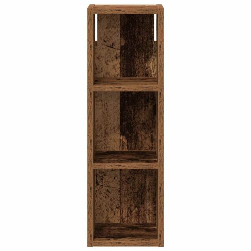 Банен стенен шкаф с рафт Старо дърво 20 x 16 x 62,5 см