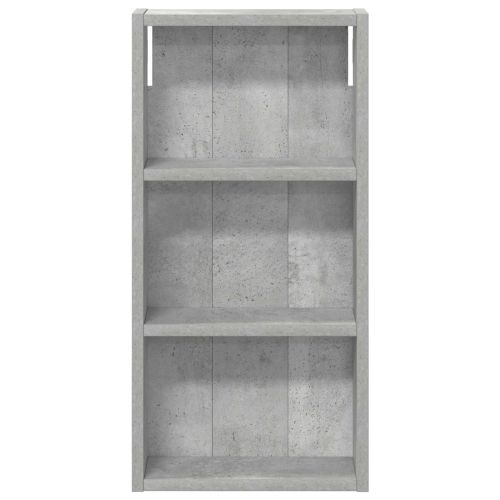 Банен стенен шкаф с рафт Бетонно Сиво 30 x 10 x 60,5 см