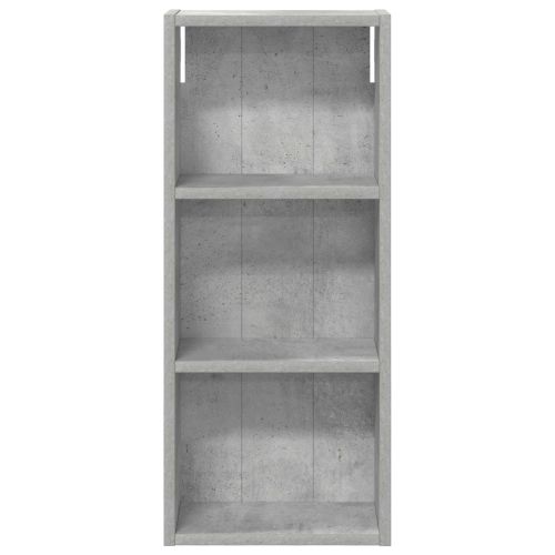 Банен стенен шкаф с рафт Бетонно Сиво 30 x 14 x 70 см