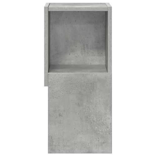 Ъглов шкаф Циментено сиво 25,5x25x55см Инженерно дърво