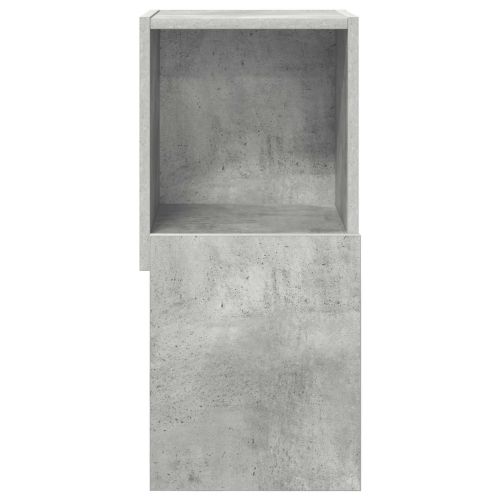 Ъглов шкаф Циментено сиво 30,5x30x65см Инженерно дърво