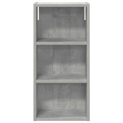 Банен стенен шкаф с рафт Бетонно Сиво 30 x 16 x 62,5 см