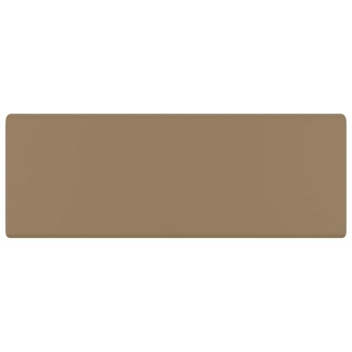 Мивка с преливник лукс квадрат кремав мат 41x41 см керамика