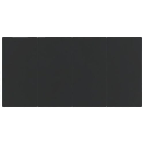 Градински трапезен комплект, 5 части, черен