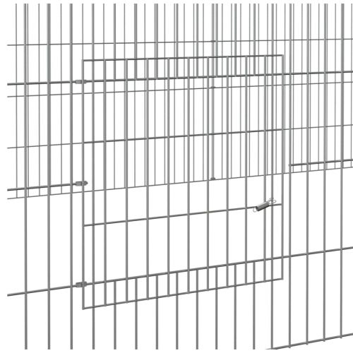 Клетка за зайци, 2 панела, 220x110x55 см, поцинковано желязо