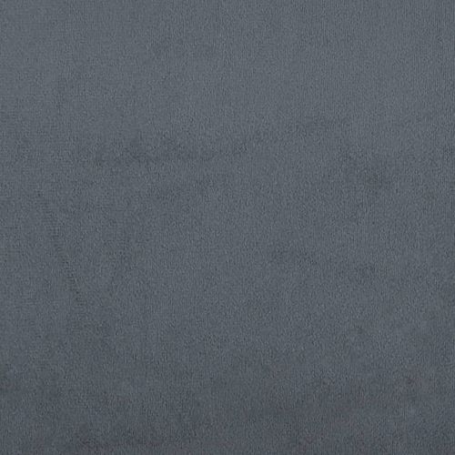 Г-образно разтегателно канапе тъмносиво 271x140x70 см кадифе
