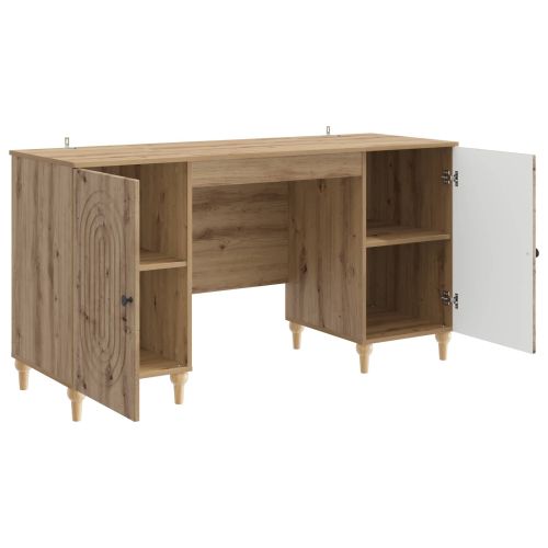 Бюро с рафт Дъб артизан 142,5 x 50 x 75 см Инженерна дървесина