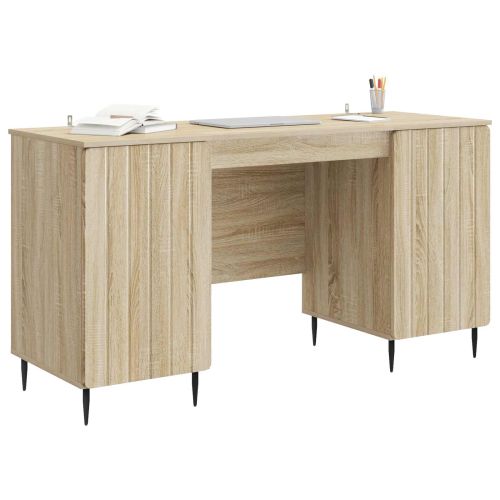 Бюро с рафт Дъб сонома 142,5 x 50 x 75 см Инженерна дървесина
