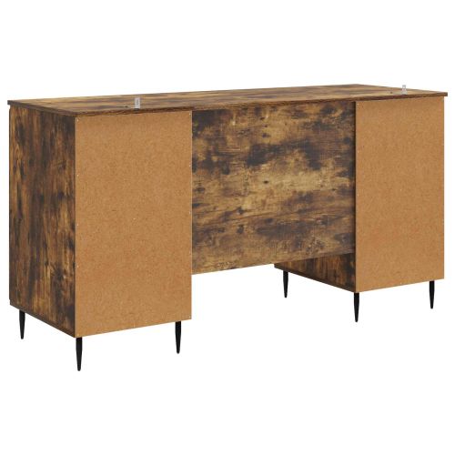 Бюро с рафт Опушен дъб 142,5 x 50 x 75 см Инженерна дървесина