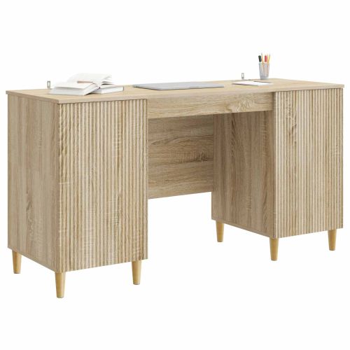 Бюро с рафт Дъб сонома 142,5 x 50 x 75 см Инженерна дървесина