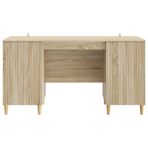 Бюро с рафт Дъб сонома 142,5 x 50 x 75 см Инженерна дървесина