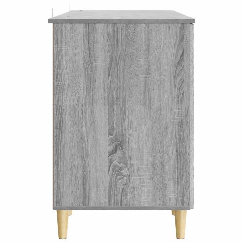 Бюро с рафт Сива сонома 142,5 x 50 x 75 см Инженерна дървесина