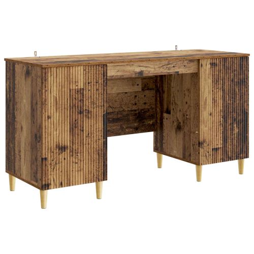 Бюро с рафт Старо дърво 142,5 x 50 x 75 см Инженерна дървесина