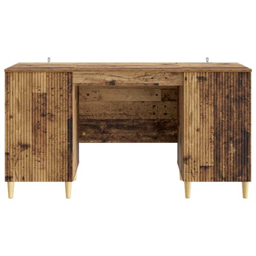 Бюро с рафт Старо дърво 142,5 x 50 x 75 см Инженерна дървесина