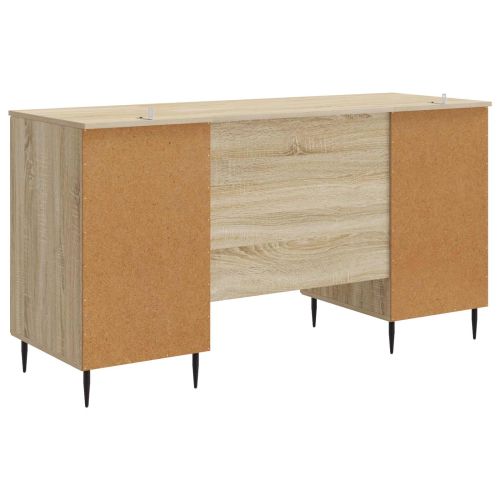 Бюро с рафт Дъб сонома 142,5 x 50 x 75 см Инженерна дървесина