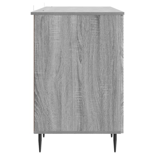 Бюро с рафт Сива сонома 142,5 x 50 x 75 см Инженерна дървесина