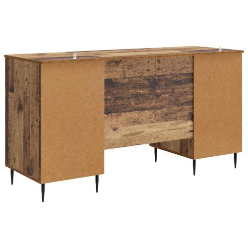 Бюро с рафт Старо дърво 142,5 x 50 x 75 см Инженерна дървесина