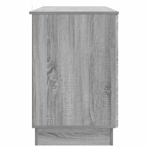 Бюро с рафт Сива сонома 142,5 x 50 x 75 см Инженерна дървесина