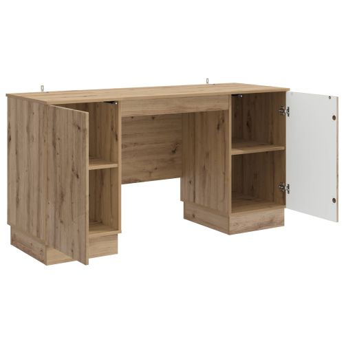 Бюро с рафт Дъб артизан 142,5 x 50 x 75 см Инженерна дървесина
