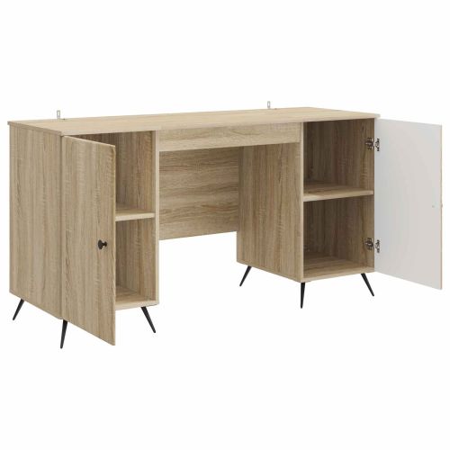 Бюро с рафт Дъб сонома 142,5 x 50 x 75 см Инженерна дървесина