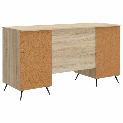 Бюро с рафт Дъб сонома 142,5 x 50 x 75 см Инженерна дървесина