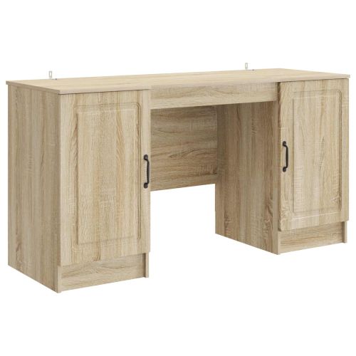 Бюро с рафт Дъб сонома 142,5 x 50 x 75 см Инженерна дървесина