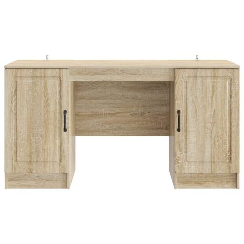 Бюро с рафт Дъб сонома 142,5 x 50 x 75 см Инженерна дървесина