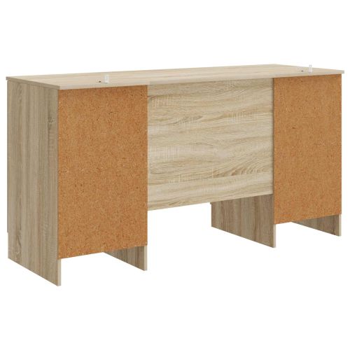 Бюро с рафт Дъб сонома 142,5 x 50 x 75 см Инженерна дървесина
