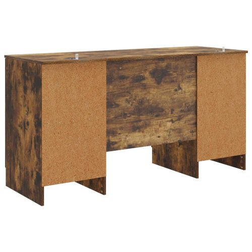 Бюро с рафт Опушен дъб 142,5 x 50 x 75 см Инженерна дървесина