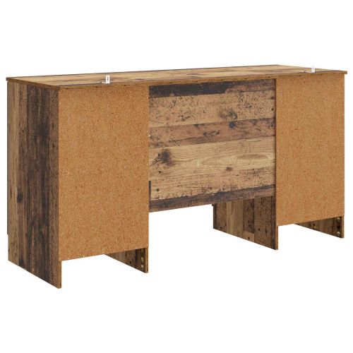 Бюро с рафт Старо дърво 142,5 x 50 x 75 см Инженерна дървесина