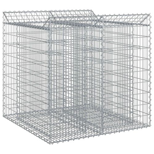 Габиона повдигнато легло 2 pcs Сребристо