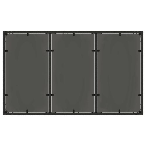 Комплект за хранене на открито 7 pcs Черно 150 x 90 x 75 cm