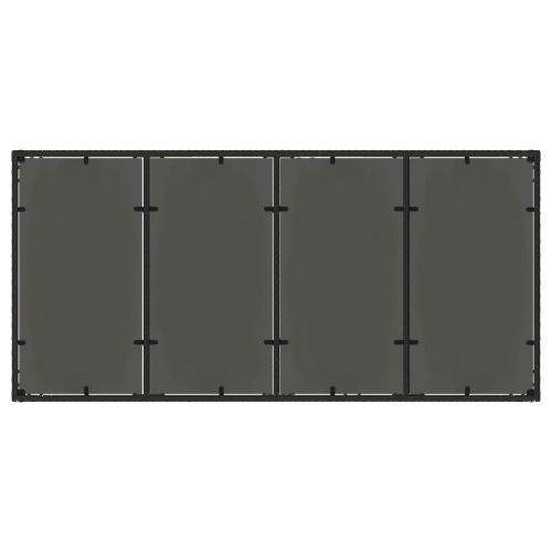 Комплект за хранене на открито 7 pcs Черно и кремаво бяло