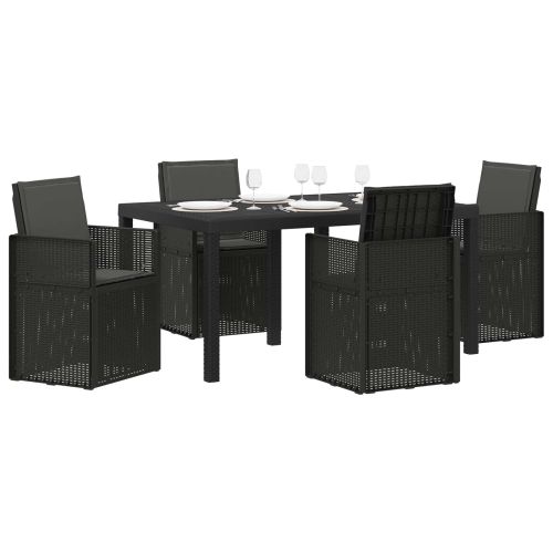 Комплект за хранене в градината с възглавница 5 pcs Антрацит ПП