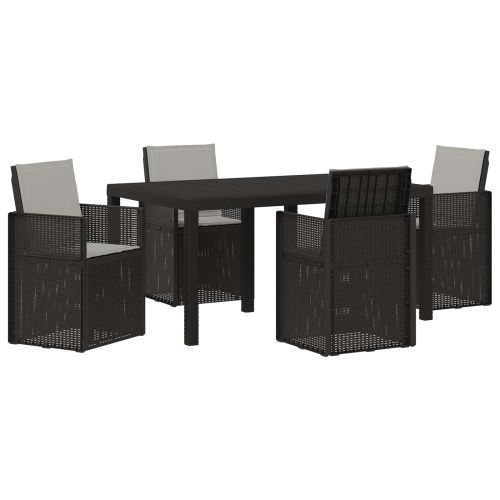 Комплект за хранене в градината 5 pcs Антрацит и Светлосиво ПП